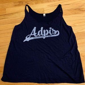 Alpha Delta Pi navy tank top - Bella Canvas (Size Large)